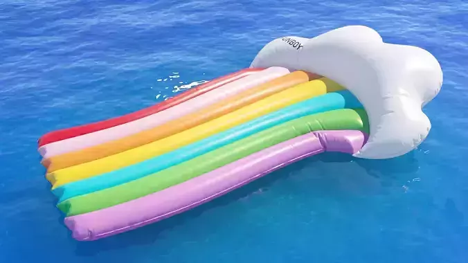 Funboy rainbow lounger tube float