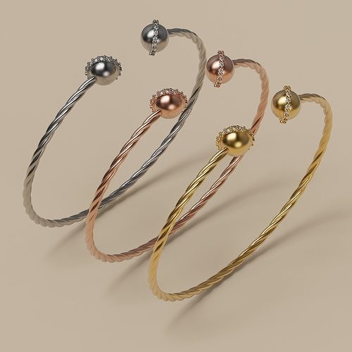 Bracelet jewelry 3D print model
