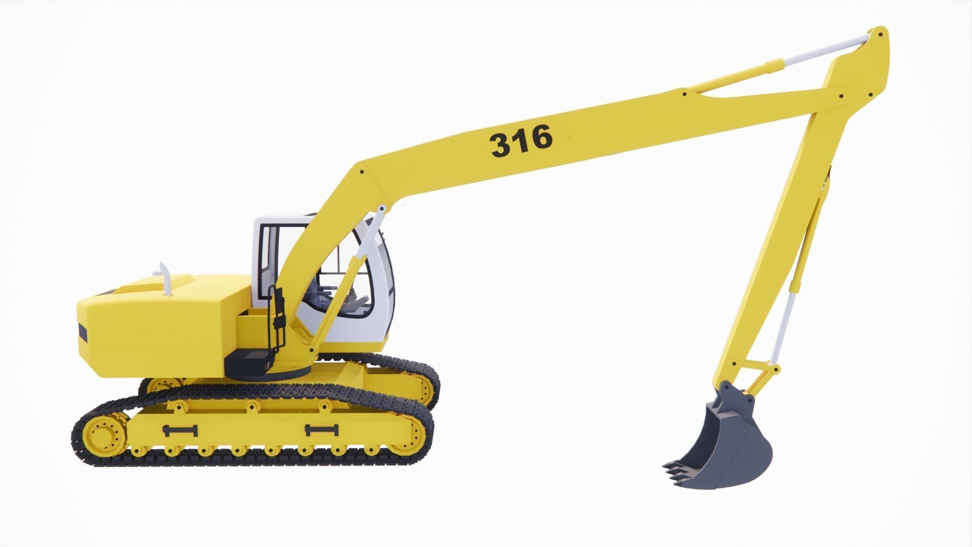large excavator  3D print model_3