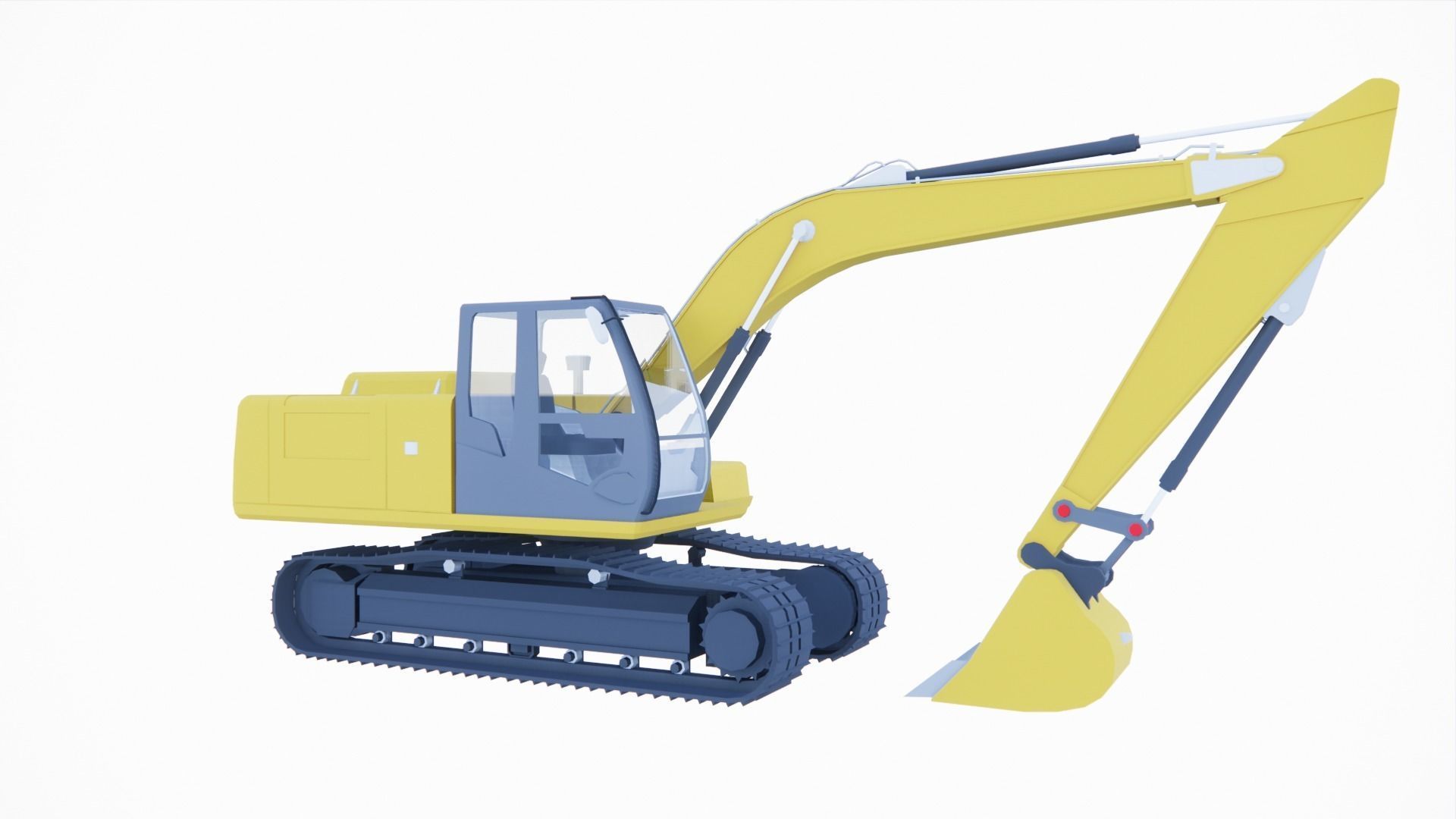 large excavator  3D print model_4