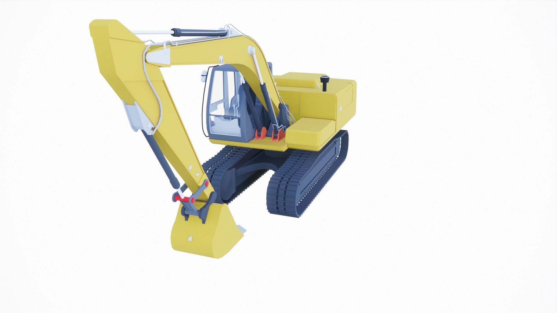 large excavator  3D print model_2
