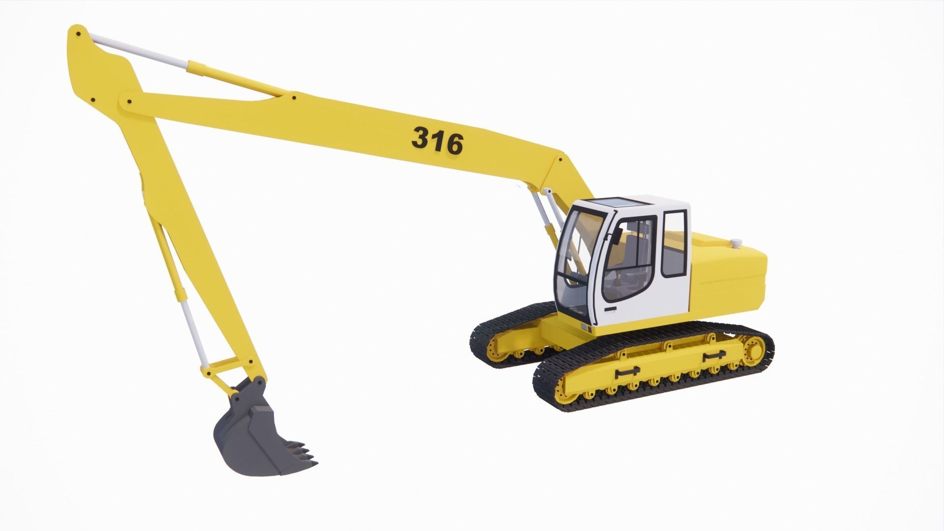 large excavator  3D print model_1