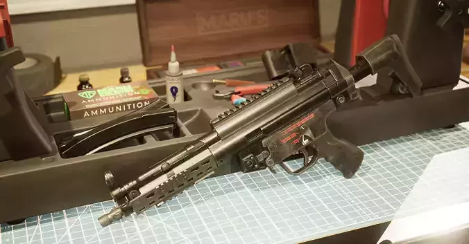 HK MP5A3 - MLI Low-poly 3D model