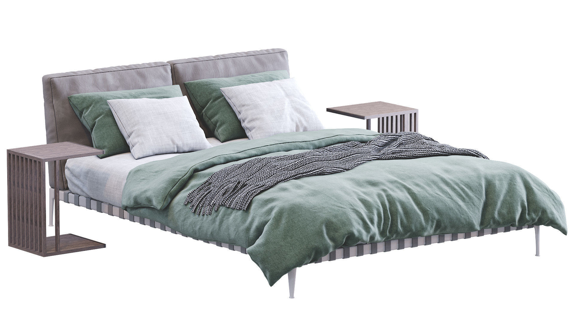 Bed Gregory By Flexform 3D model_1