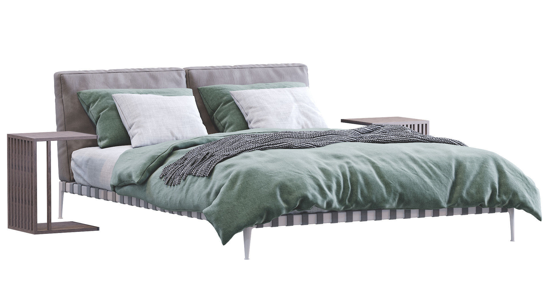 Bed Gregory By Flexform 3D model_3
