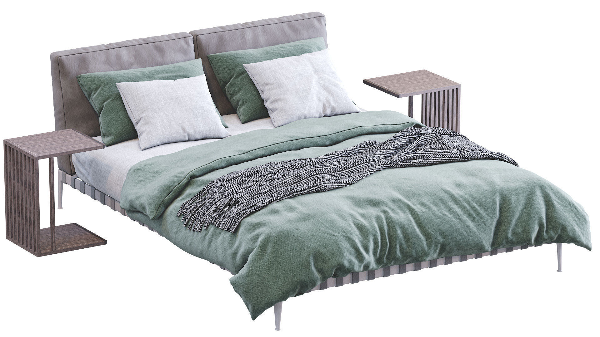 Bed Gregory By Flexform 3D model_2