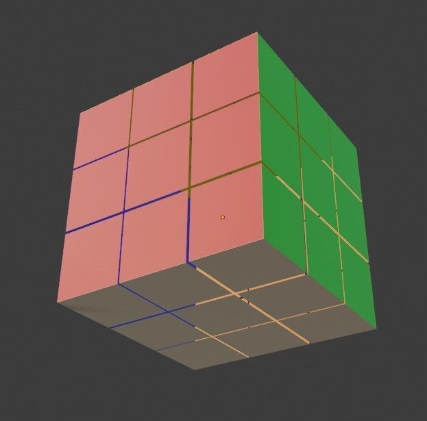 Rubik cube Free 3D model_2