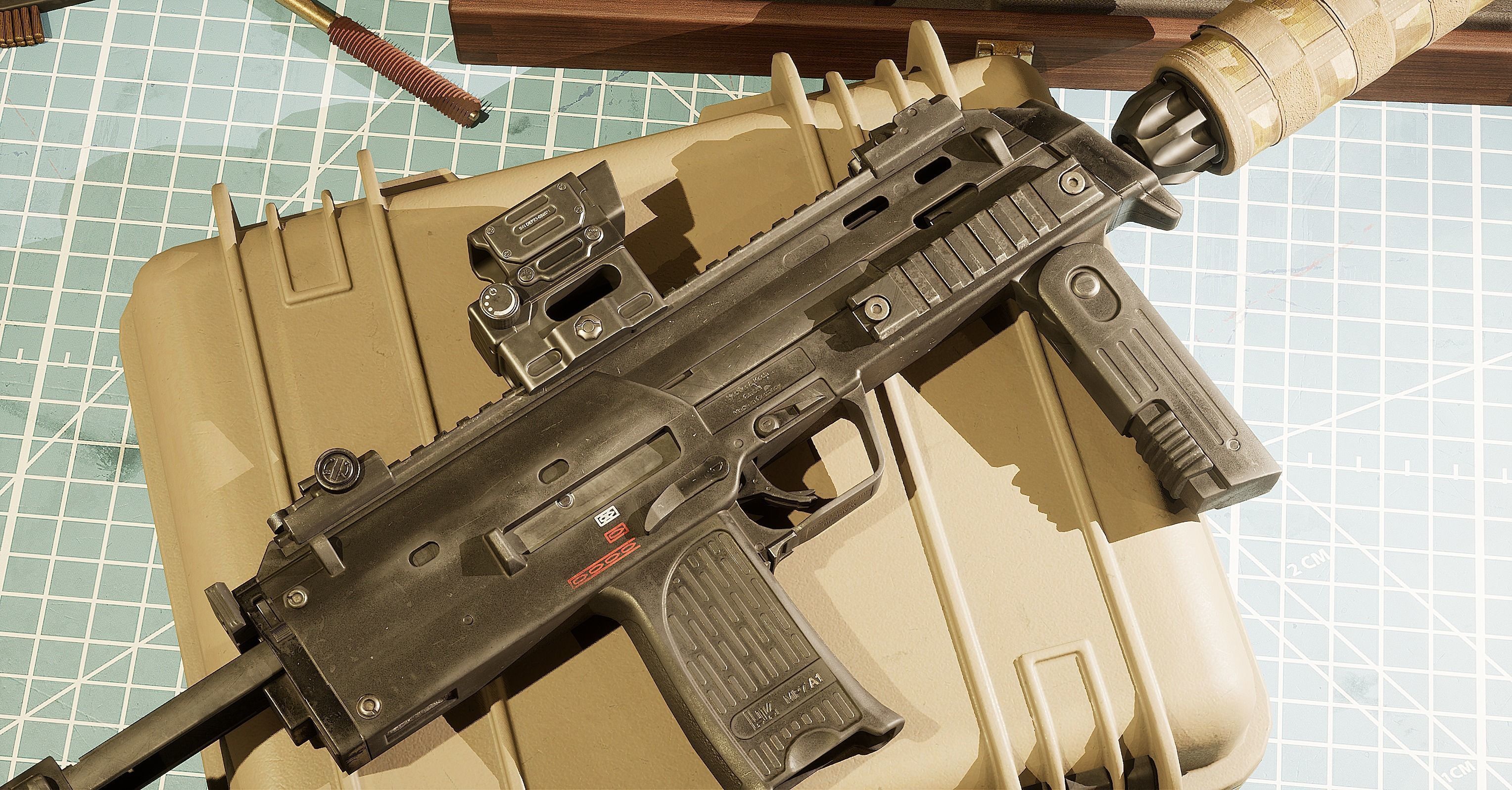 HK MP7A1 Low-poly 3D model_1