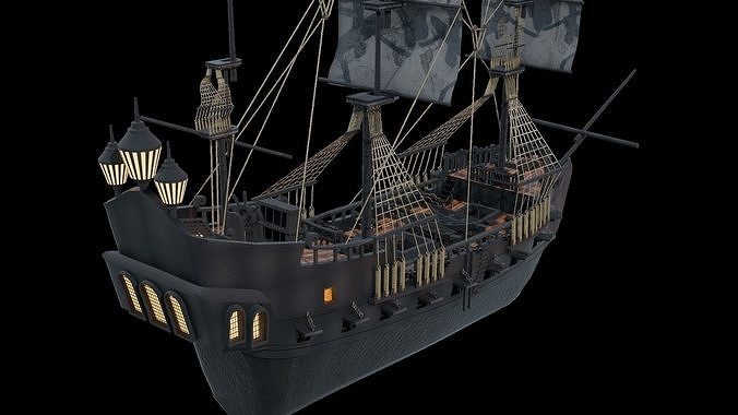 BLACK PEARL SHIP  3D model