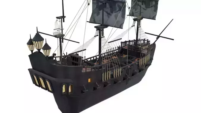 BLACK PEARL SHIP  3D model