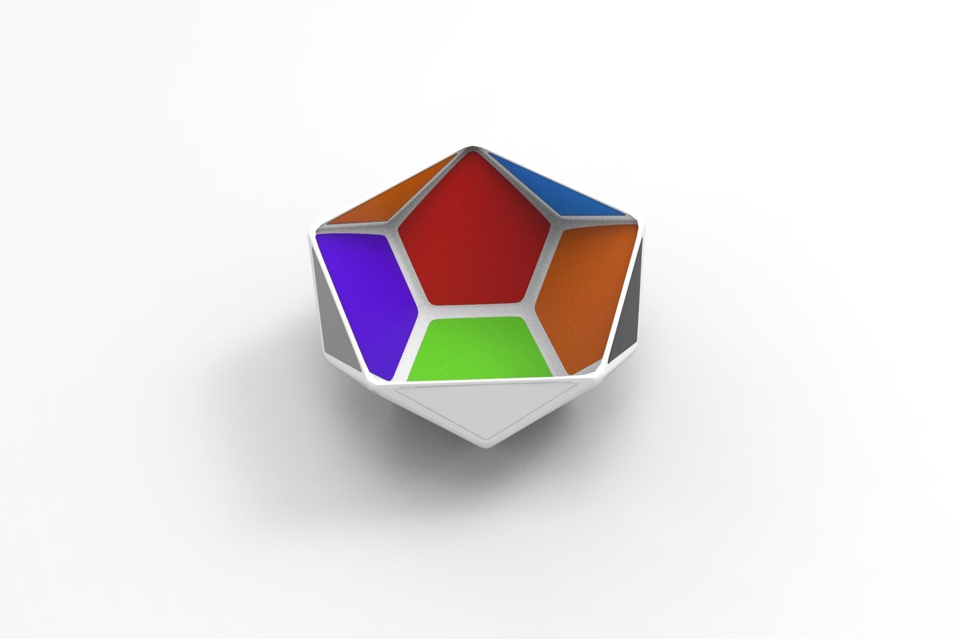 Ceramic Bowl Low-poly 3D model_1