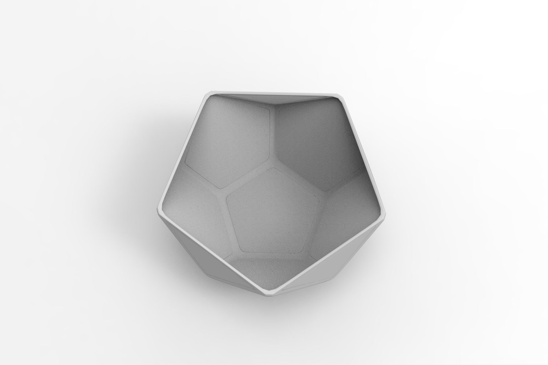 Ceramic Bowl Low-poly 3D model_8