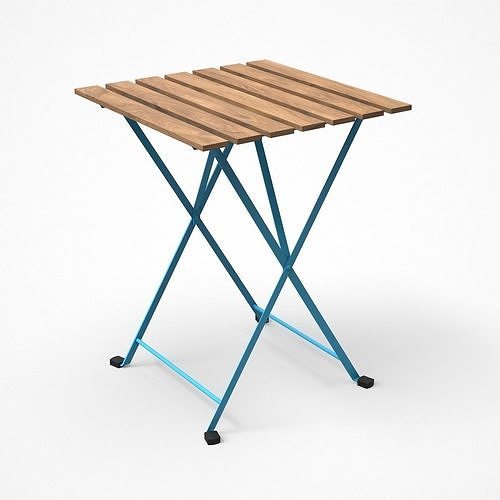 TARNO table blue Low-poly 3D model