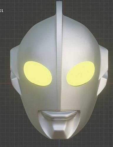 Ultraman Great 3D printable cosplay helmet 3D print model