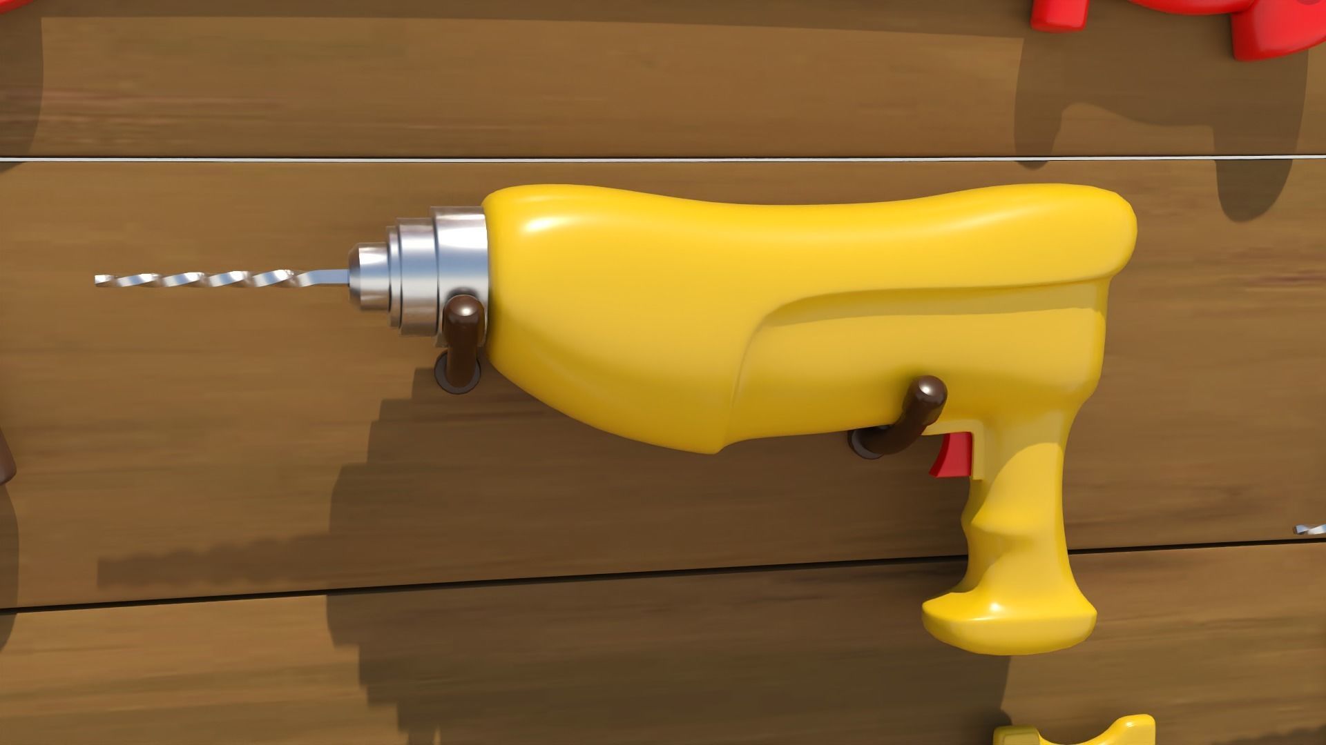 Cartoon Hand Tool Set 3D model_7