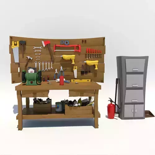 Cartoon Hand Tool Set