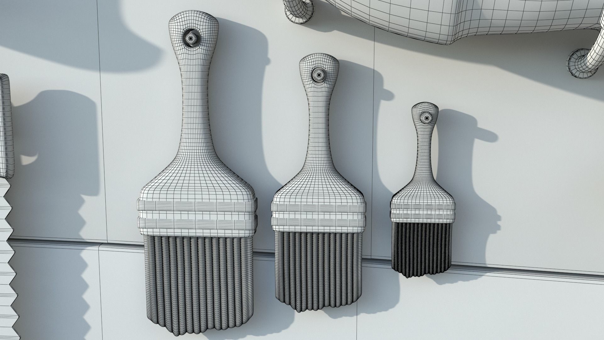 Cartoon Hand Tool Set 3D model_39