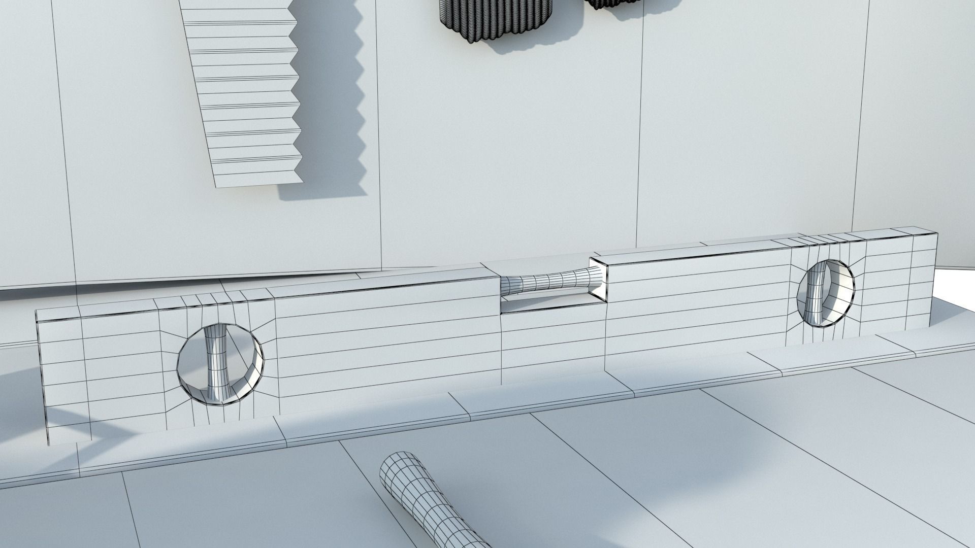 Cartoon Hand Tool Set 3D model_38