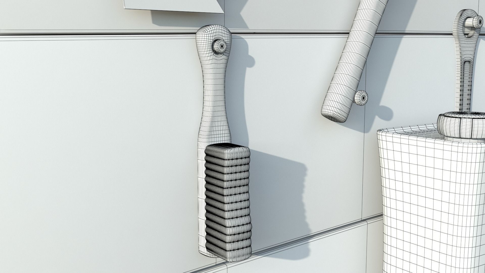 Cartoon Hand Tool Set 3D model_31