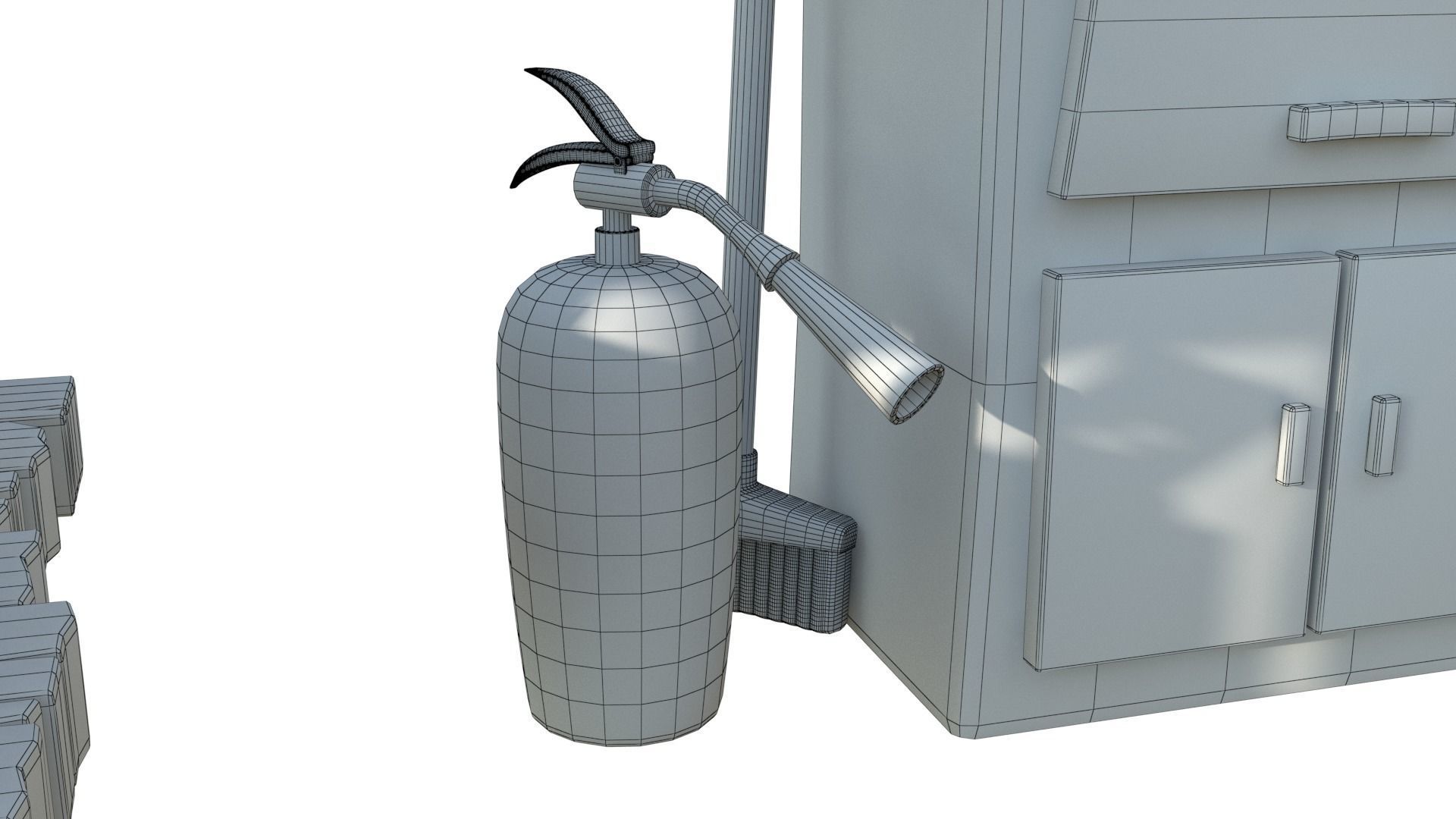 Cartoon Hand Tool Set 3D model_40