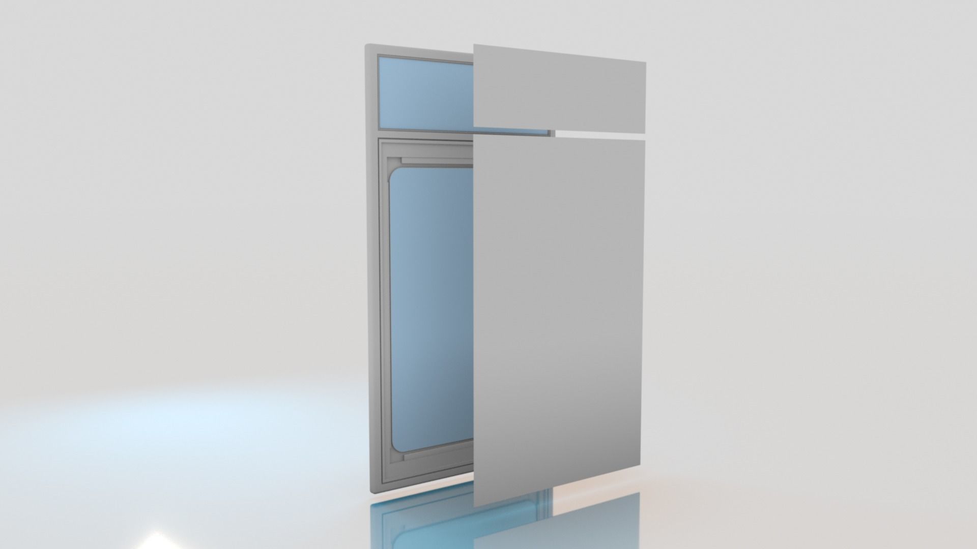 Empty Graded Card Slab Holder Case For Trading Card Games 3D model_5