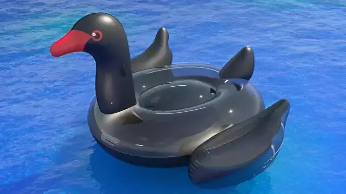 Swimline giant black swan
