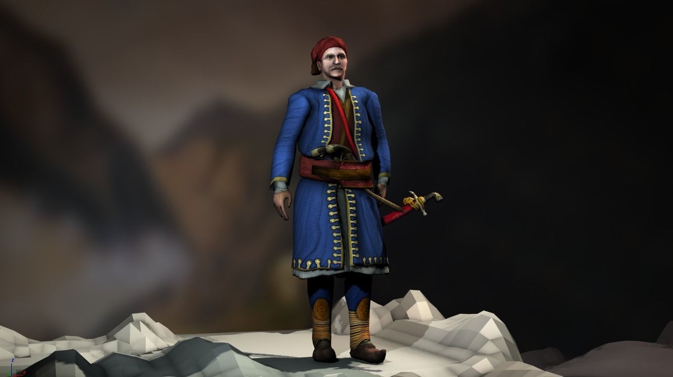 Dimitris Plapoutas Low-poly 3D model_4