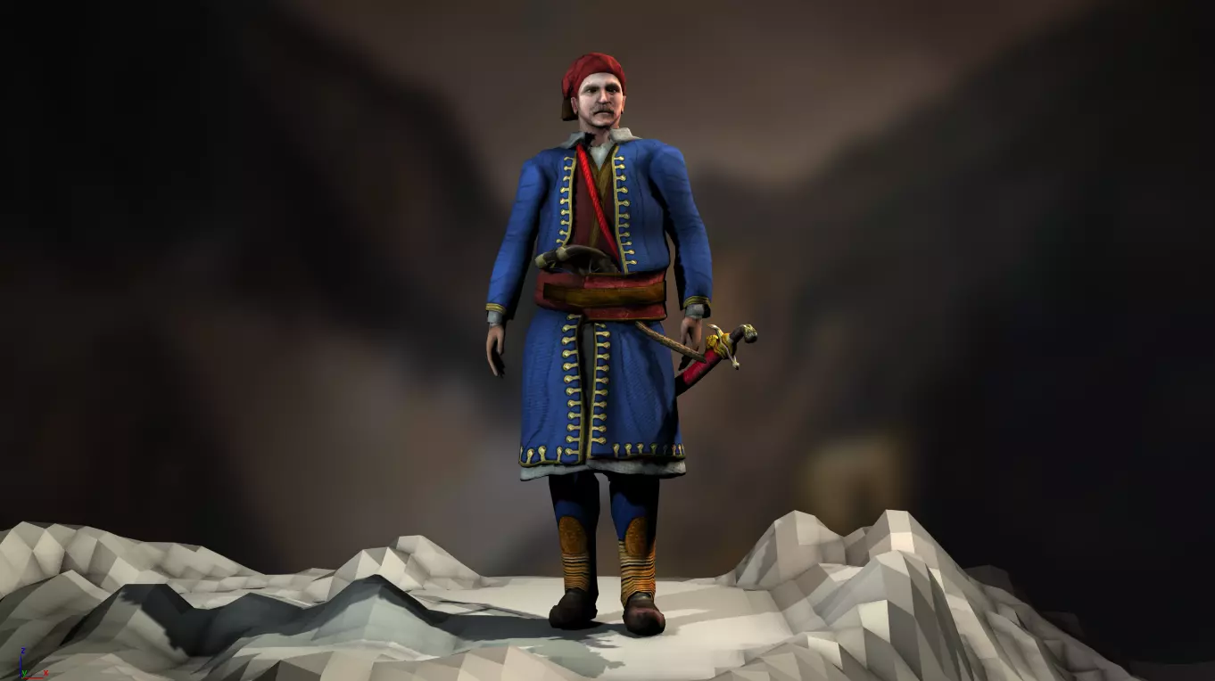 Dimitris Plapoutas Low-poly 3D model_0