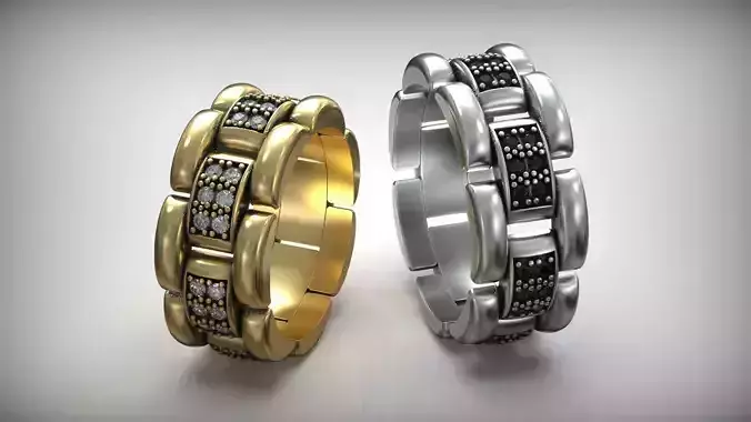 Luxury Queen Diamond Link Ring