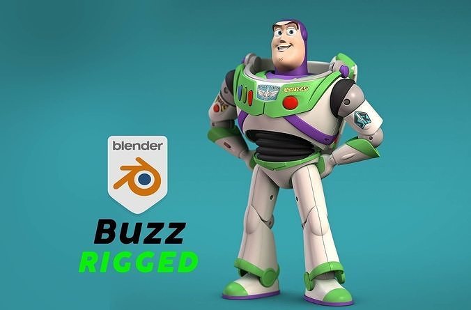 Toy story - Buzz lightyear rigged 3D model