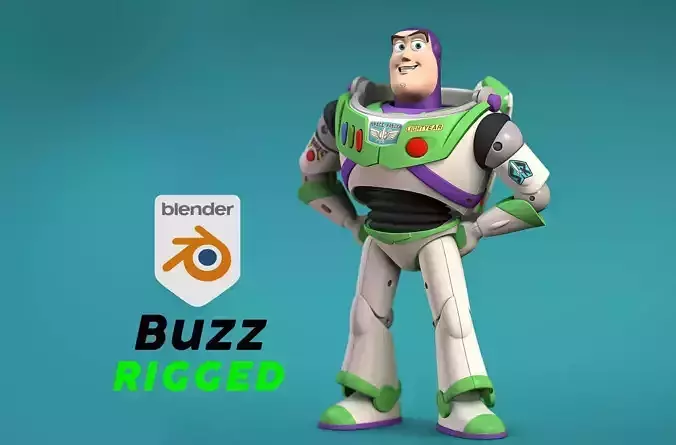 Toy story - Buzz lightyear rigged 3D model