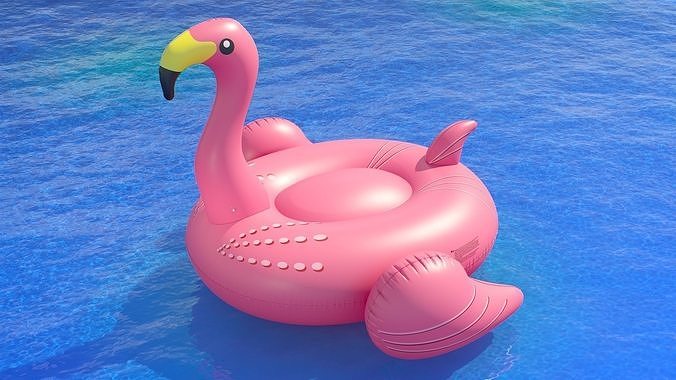 Swimline giant flamingo 3D model