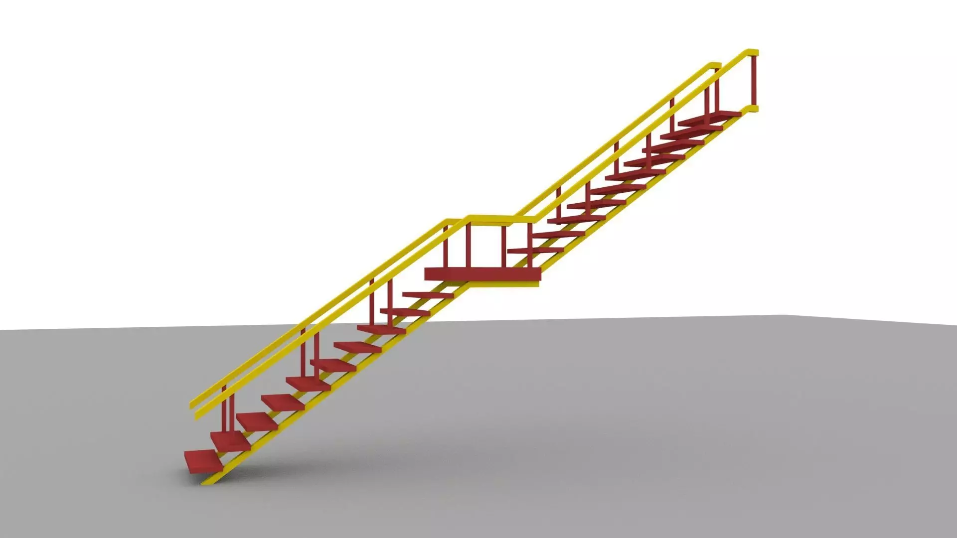 Iron Stair Model Free 3D model