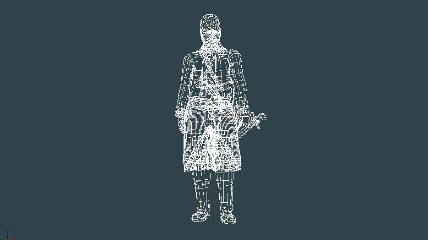 Georgios Karaiskakis Low-poly 3D model_3