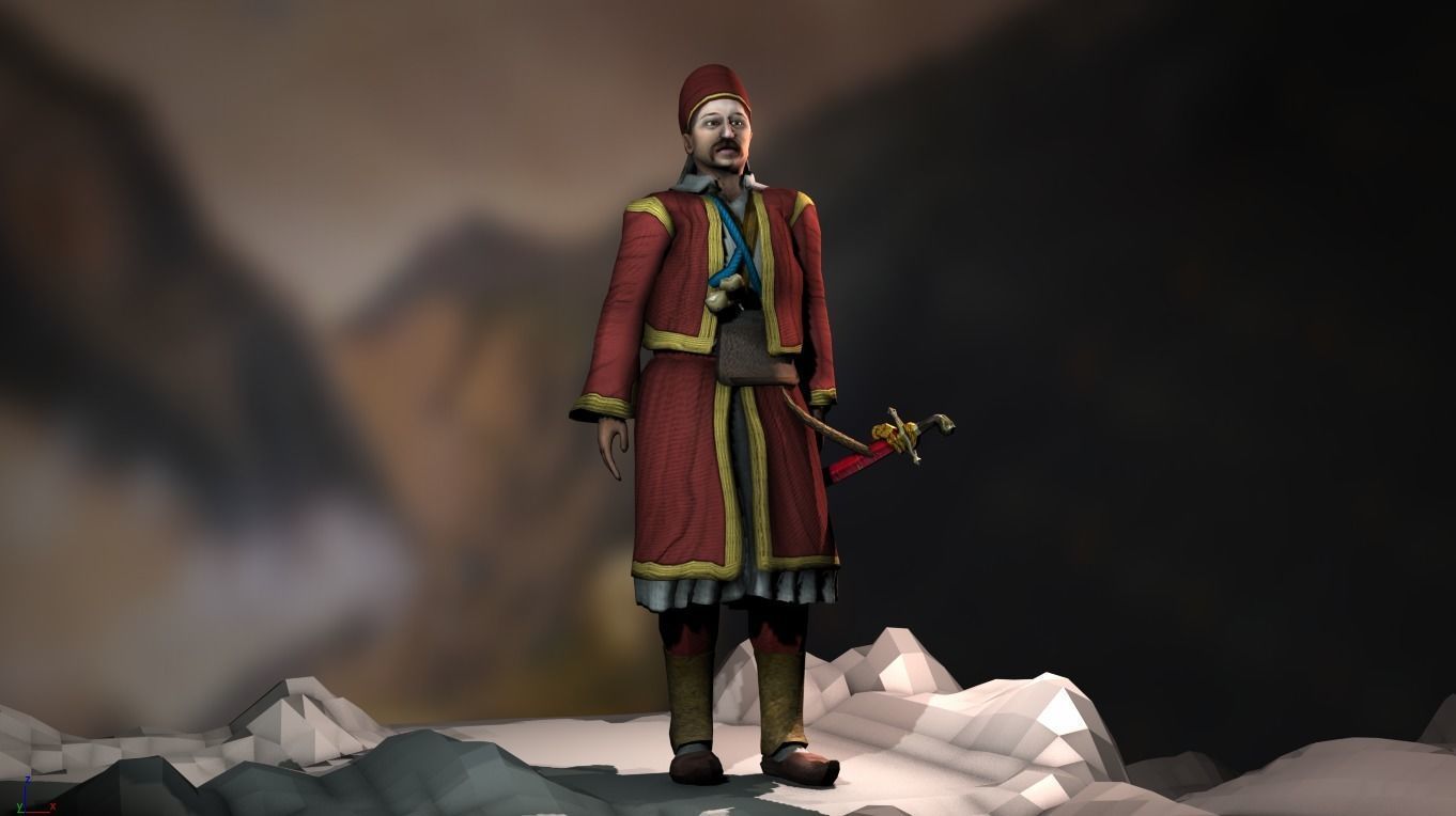 Georgios Karaiskakis Low-poly 3D model_4