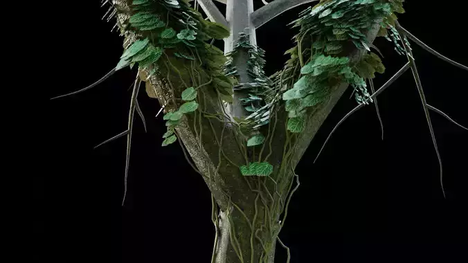 Jungle tree 3D model