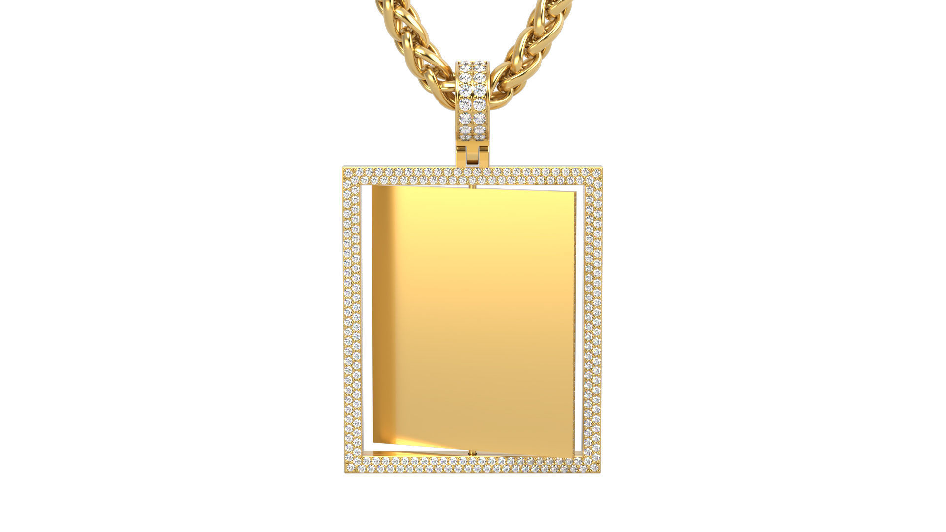 Picture pendant 1-2 inch N 15 3D print model_1