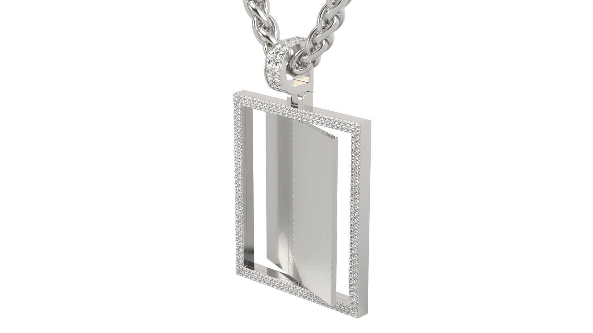 Picture pendant 1-2 inch N 15 3D print model_3