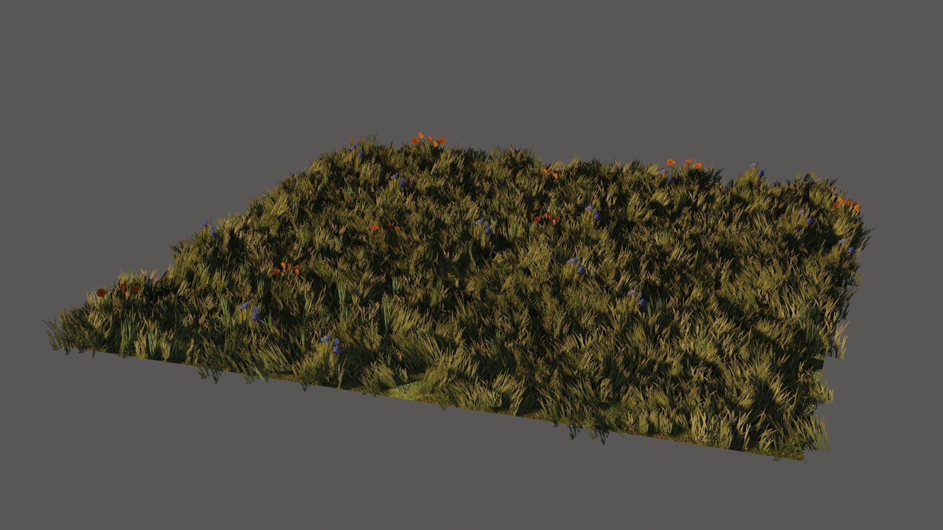 GrassNpack Low-poly 3D model grass Low-poly 3D model_3