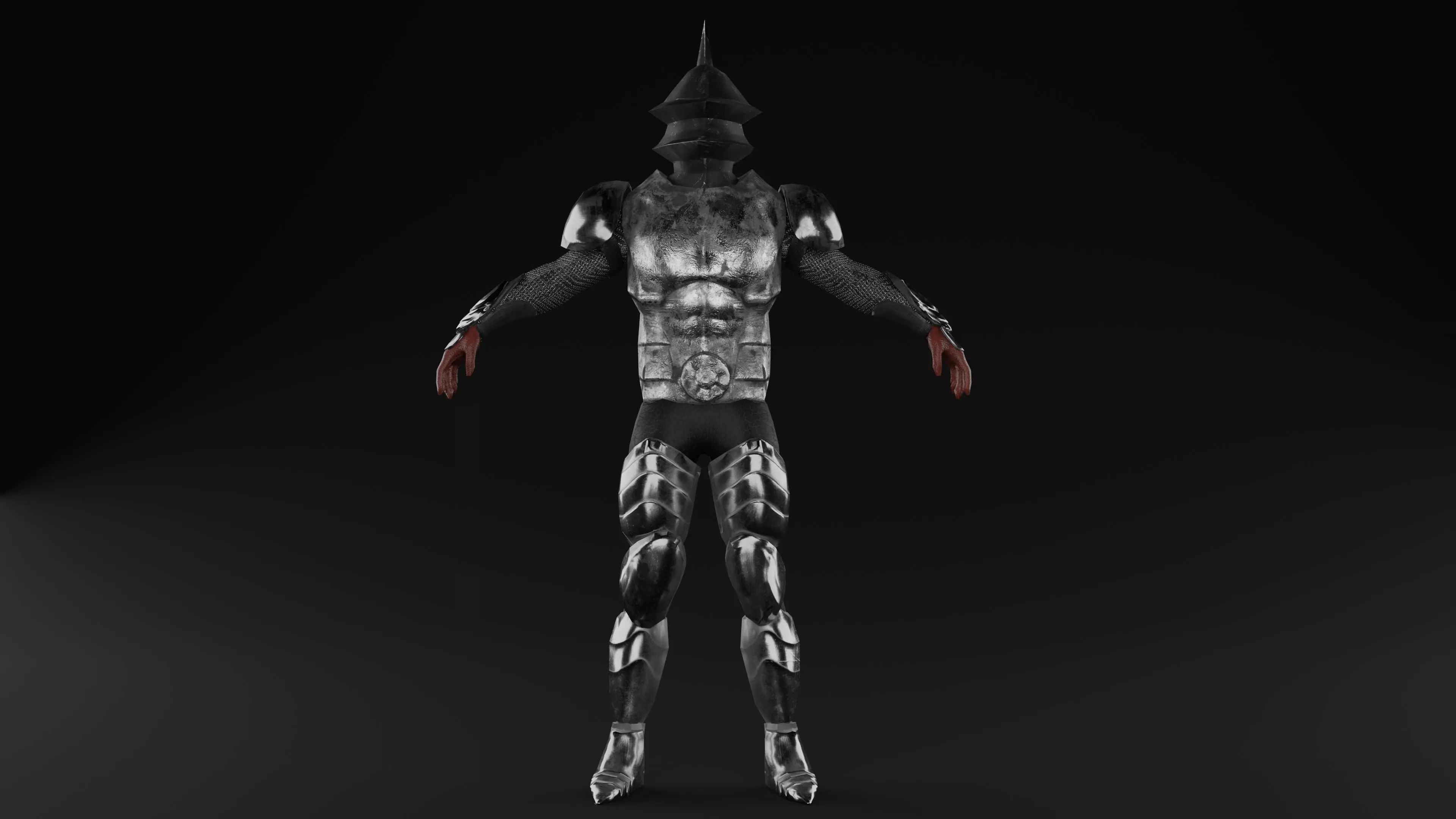 Low Poly Knight man in armor Free low-poly 3D model