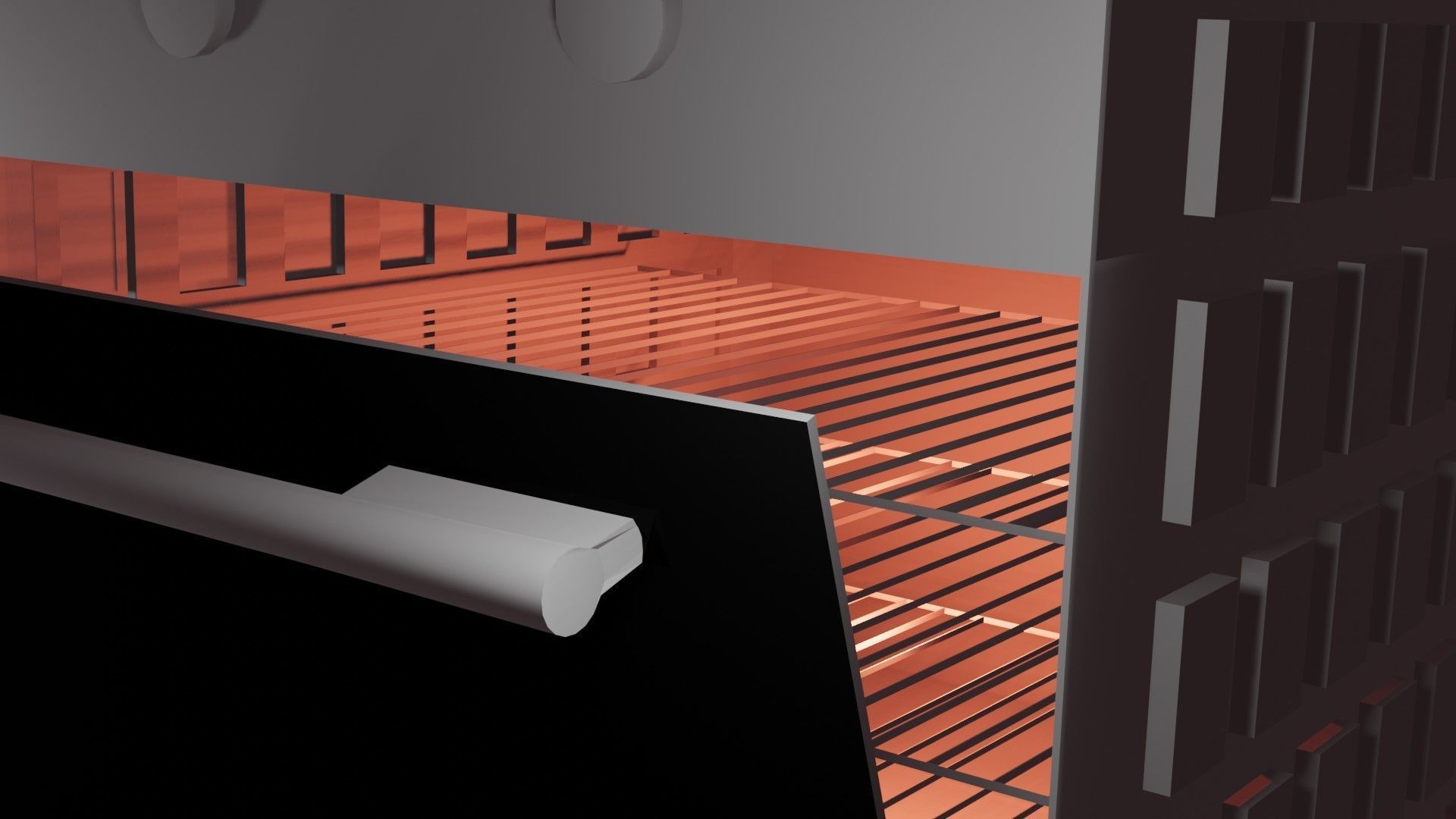 Electric Oven  Free low-poly 3D model_1