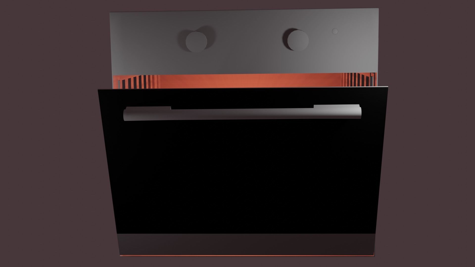 Electric Oven  Free low-poly 3D model_2
