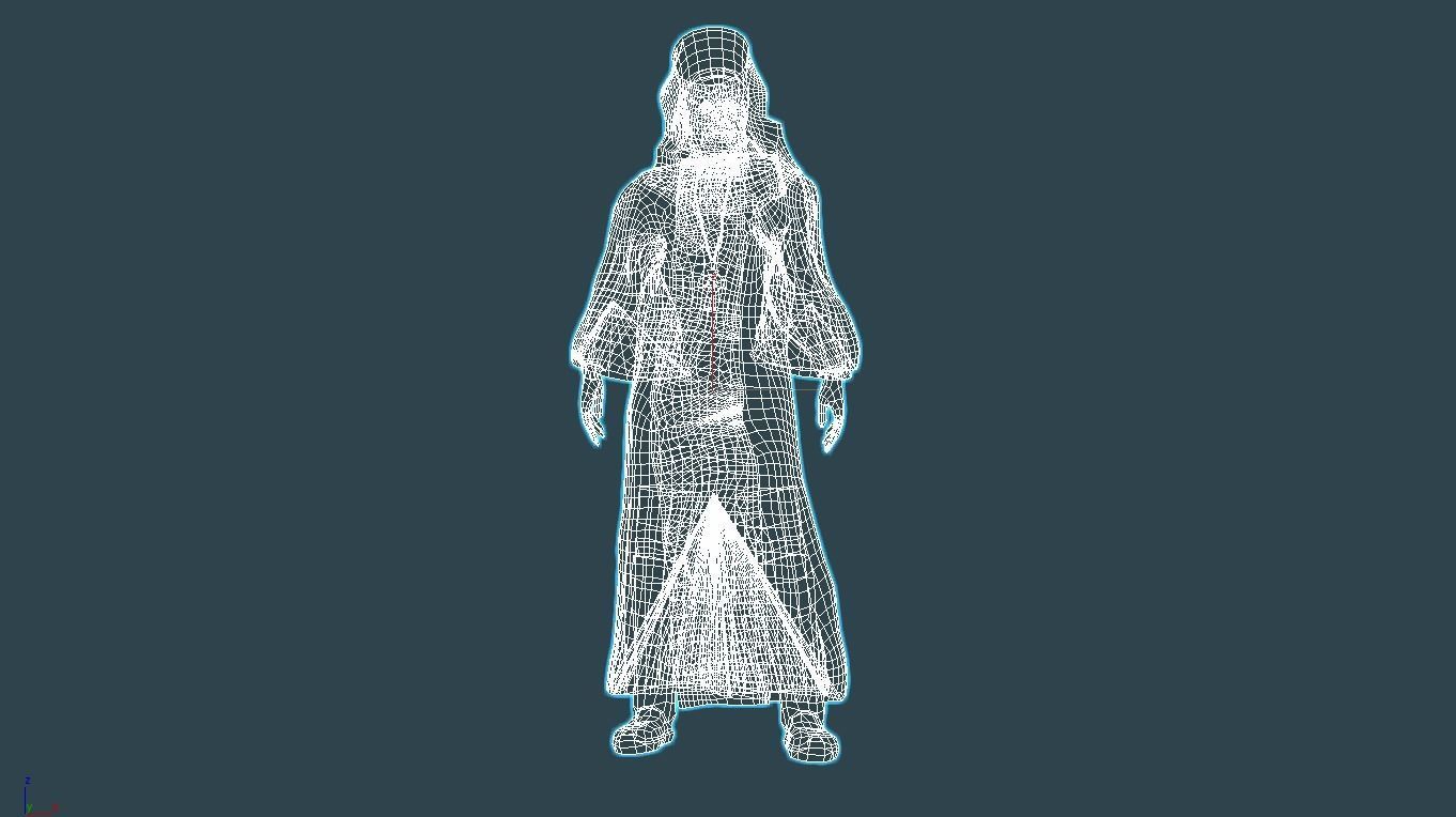 Germanos III of Old Patras Low-poly 3D model_3