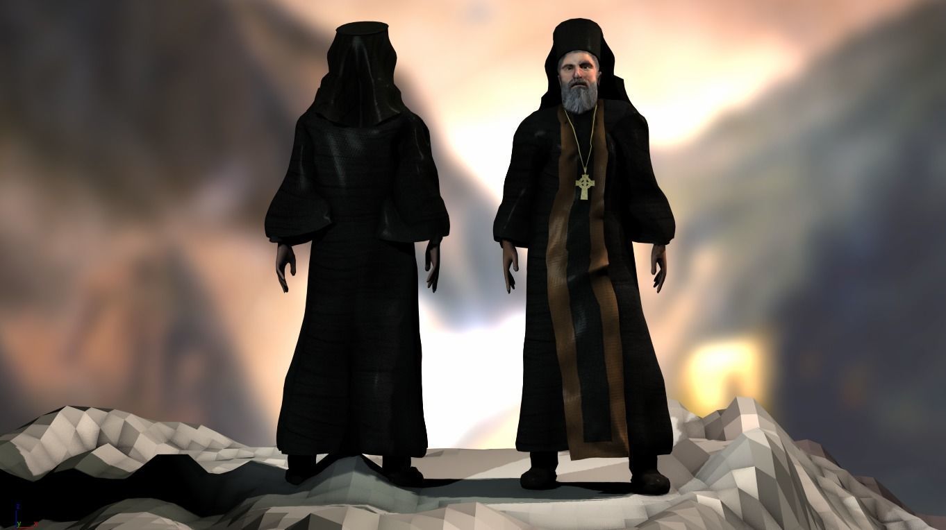 Germanos III of Old Patras Low-poly 3D model_6
