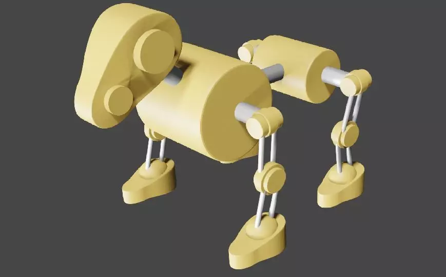 robot dog 3D model_0