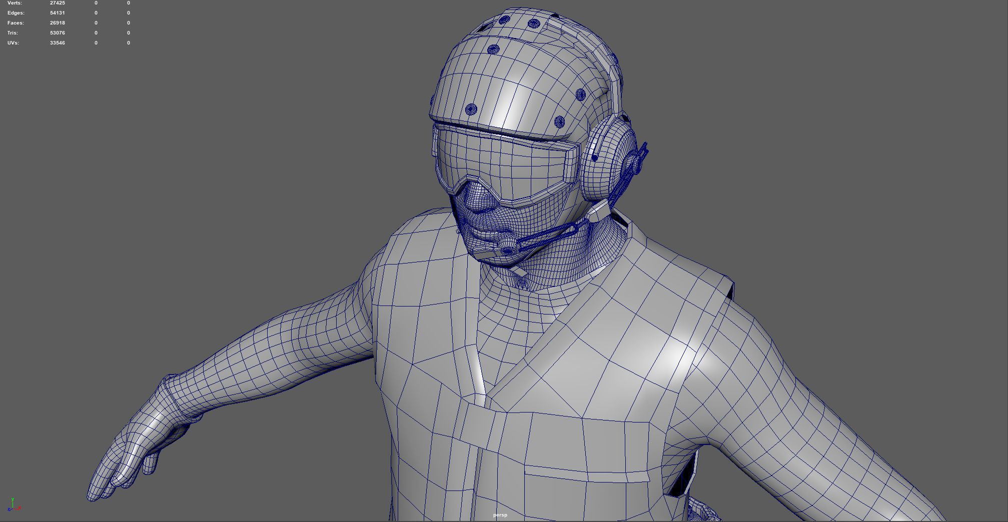 US NAVY Flight Deck Crew Green  Low-poly 3D model_13