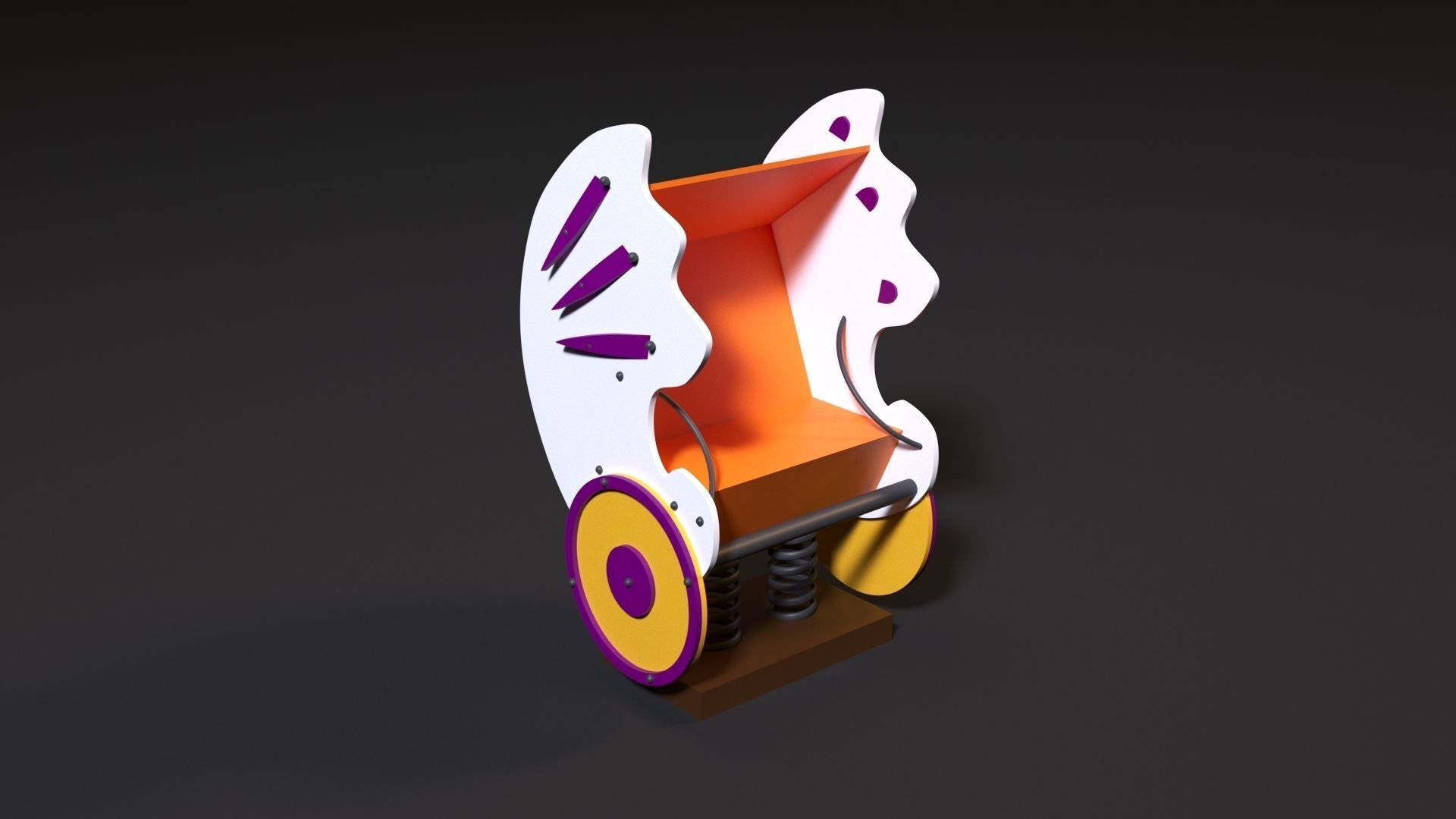 Attraction seashell 3D model_4