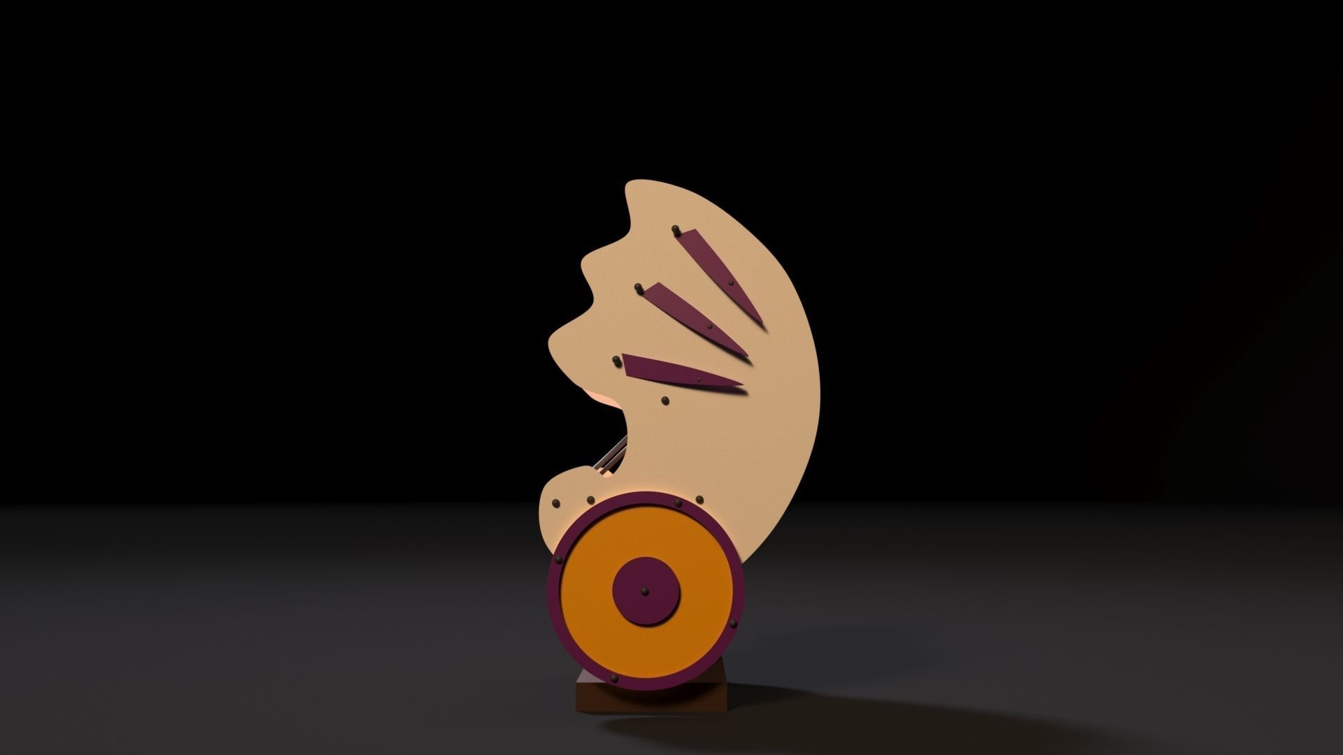 Attraction seashell 3D model_1