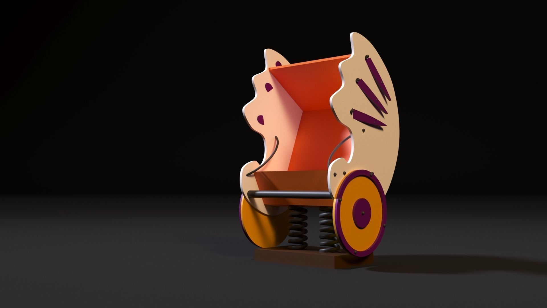 Attraction seashell 3D model_6