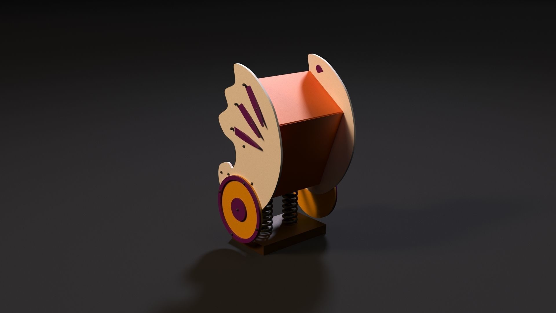 Attraction seashell 3D model_2